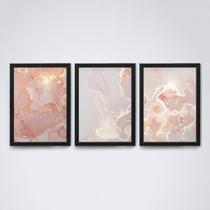Quadro com moldura A4 30X20 CM Marmore 68
