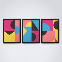 Quadro com moldura Abstrato Geometrico 04