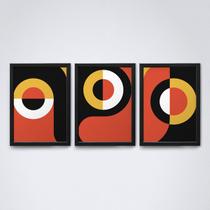 Quadro com moldura Abstrato Geometrico 10 Quadro com moldura Abstrato Geometrico 10
