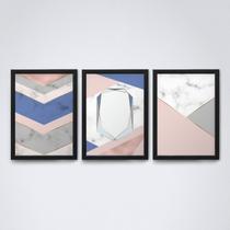 Quadro com moldura Abstrato Geometrico 18 Quadro com moldura Abstrato Geometrico 18