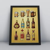 Quadro com moldura Alcool 30 Quadro com moldura Alcool 30