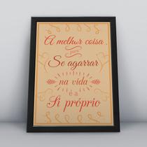 Quadro com moldura amor proprio