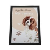 Quadro Com Moldura Aquele Amor Love E Sincero