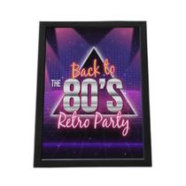 Quadro Com Moldura Back To 80