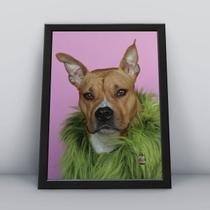 Quadro com moldura Cachorro Cachorro-044-M1