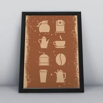 Quadro com moldura Café 13