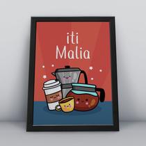 Quadro com moldura Café 18