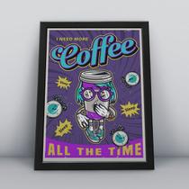 Quadro com moldura café toda hora Quadro com moldura café toda hora