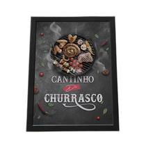 Quadro Com Moldura Cantinho Do Churrasco