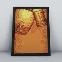 Quadro com moldura Cerveja 15 Quadro com moldura Cerveja 15