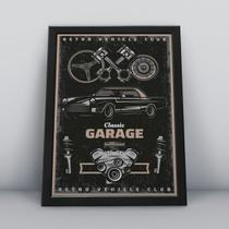 Quadro com moldura classic garagem Quadro com moldura classic garagem