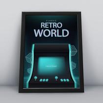 Quadro com moldura classic retro wordl Quadro com moldura classic retro wordl