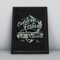 Quadro com moldura custom festival