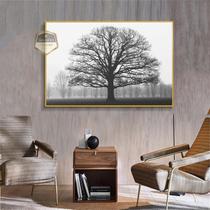 Quadro Com Moldura Decorativo Grande Alta Resolução Para Sala Quarto Escritório Árvore Preto e Branco