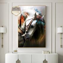 Quadro Com Moldura Decorativo Grande Alta Resolução Para Sala Quarto Escritório Cavalo Colorido Quadro Com Moldura Decorativo Grande Alta Resolução Para Sala Quarto Escritório Cavalo Colorido