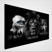 Quadro Com Moldura Decorativo Grande Alta Resolução Para Sala Quarto Escritório Foco Disciplina Execução