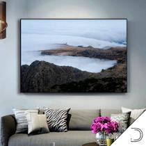 Quadro Com Moldura Decorativo Grande Alta Resolução Para Sala Quarto Escritório Montanha Neblina Quadro Com Moldura Decorativo Grande Alta Resolução Para Sala Quarto Escritório Montanha Neblina