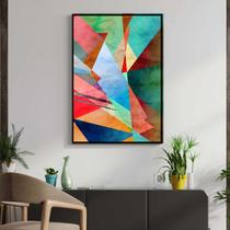 Quadro com Moldura Decorativo Para Sala Quarto Hall Abstrato Colorido Moderno Cor:MOLDURA PRETATamanho:40 X 30 X 3 CM Quadro com Moldura Decorativo Para Sala Quarto Hall Abstrato Colorido Moderno Cor:MOLDURA PRETATamanho:40 X 30 X 3 CM