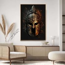 Quadro com Moldura Decorativo Para Sala Quarto Hall Guerreiro Spartano