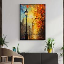Quadro com Moldura Decorativo Para Sala Quarto Hall Londres Arte Pincel Cor:MOLDURA PRETATamanho:40 X 60 X 3 CM