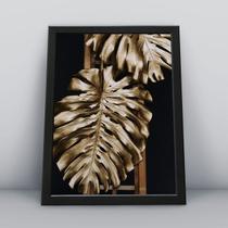 Quadro com moldura dinheiro dolar e ouro Quadro com moldura dinheiro dolar e ouro