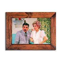 Quadro com Moldura - Dona Florinda Professor Girafales