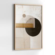 Quadro com Moldura e Acrilico Cristal Vidro Abstrato Moderno para Sala de estar, Quarto, Hall e Escritório