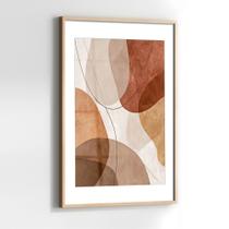 Quadro com Moldura e Acrilico Cristal Vidro Abstrato Suave para Sala de estar, Quarto, Hall e Escritório Quadro com Moldura e Acrilico Cristal Vidro Abstrato Suave para Sala de estar, Quarto, Hall e Escritório
