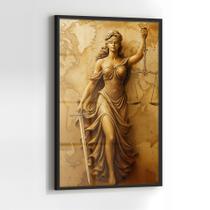 Quadro com Moldura e Acrilico Cristal Vidro Advocacia justica para Sala de estar, Quarto, Hall e Escritório Quadro com Moldura e Acrilico Cristal Vidro Advocacia justica para Sala de estar, Quarto, Hall e Escritório