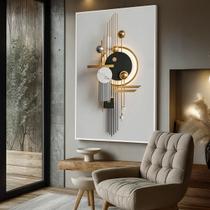 Quadro com Moldura e Acrilico Cristal Vidro Geométrico Moderno para Sala de estar, Quarto, Hall e Escritório
