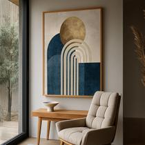 Quadro com Moldura e Acrilico Cristal Vidro Geométrico Textura para Sala de estar, Quarto, Hall e Escritório Quadro com Moldura e Acrilico Cristal Vidro Geométrico Textura para Sala de estar, Quarto, Hall e Escritório