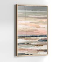 Quadro com Moldura e Acrilico Cristal Vidro Horizonte Suave para Sala de estar, Quarto, Hall e Escritório Quadro com Moldura e Acrilico Cristal Vidro Horizonte Suave para Sala de estar, Quarto, Hall e Escritório