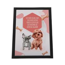 Quadro Com Moldura Eles Não Falam, Mas Os Olhos Dizem Tudo