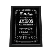 Quadro Com Moldura Família E Amigos Para Compartilhar A4 Quadro Com Moldura Família E Amigos Para Compartilhar A4