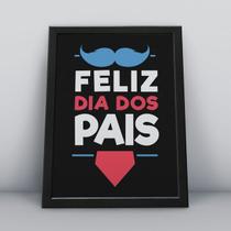Quadro com moldura feliz dia dos pais Quadro com moldura feliz dia dos pais