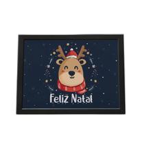 Quadro Com Moldura Feliz Natal Urso Rena Quadro Com Moldura Feliz Natal Urso Rena
