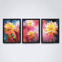 Quadro com moldura Floral 08 Quadro com moldura Floral 08