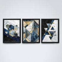 Quadro com moldura formas geometricas Conjunto01 Quadro com moldura formas geometricas Conjunto01