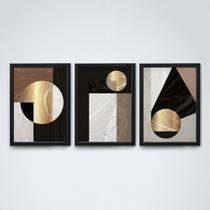 Quadro com moldura formas geometricas Conjunto06 Quadro com moldura formas geometricas Conjunto06