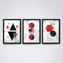 Quadro com moldura formas geometricas Conjunto20 Quadro com moldura formas geometricas Conjunto20