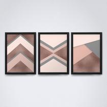 Quadro com moldura formas geometricas Conjunto31 Quadro com moldura formas geometricas Conjunto31