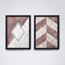 Quadro com moldura formas geometricas Conjunto33 Quadro com moldura formas geometricas Conjunto33