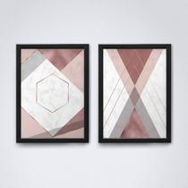Quadro com moldura formas geometricas Conjunto34 Quadro com moldura formas geometricas Conjunto34