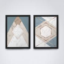 Quadro com moldura formas geometricas Conjunto35 Quadro com moldura formas geometricas Conjunto35