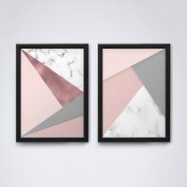 Quadro com moldura formas geometricas Conjunto41 Quadro com moldura formas geometricas Conjunto41