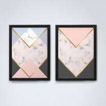 Quadro com moldura formas geometricas Conjunto42 Quadro com moldura formas geometricas Conjunto42