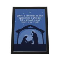 Quadro Com Moldura Frase De Natal Quadro Com Moldura Frase De Natal