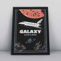 Quadro com moldura galaxy explore Quadro com moldura galaxy explore