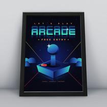 Quadro com moldura game arcade