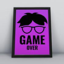 Quadro com moldura game over Quadro com moldura game over